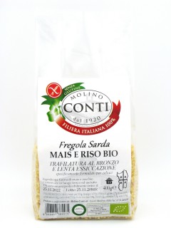 Organic mais and rice Fregola Sarda